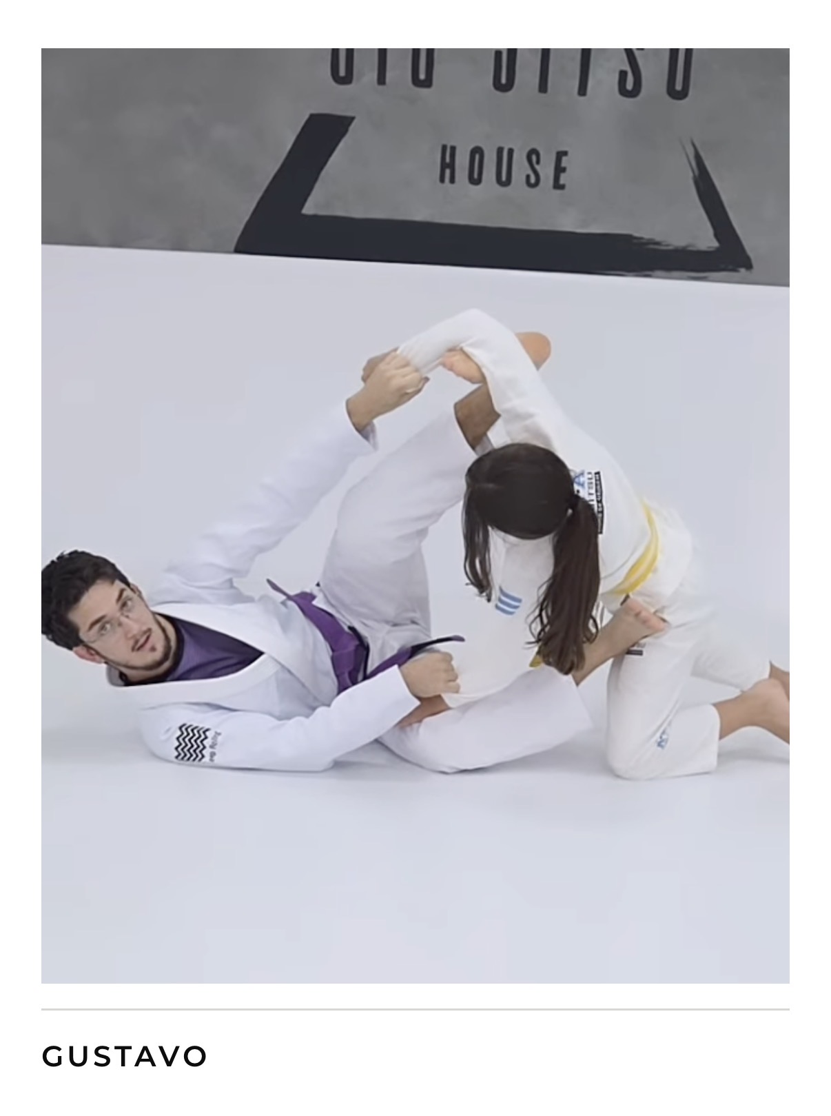 Gustavo, instrutor da Jiu Jitsu House