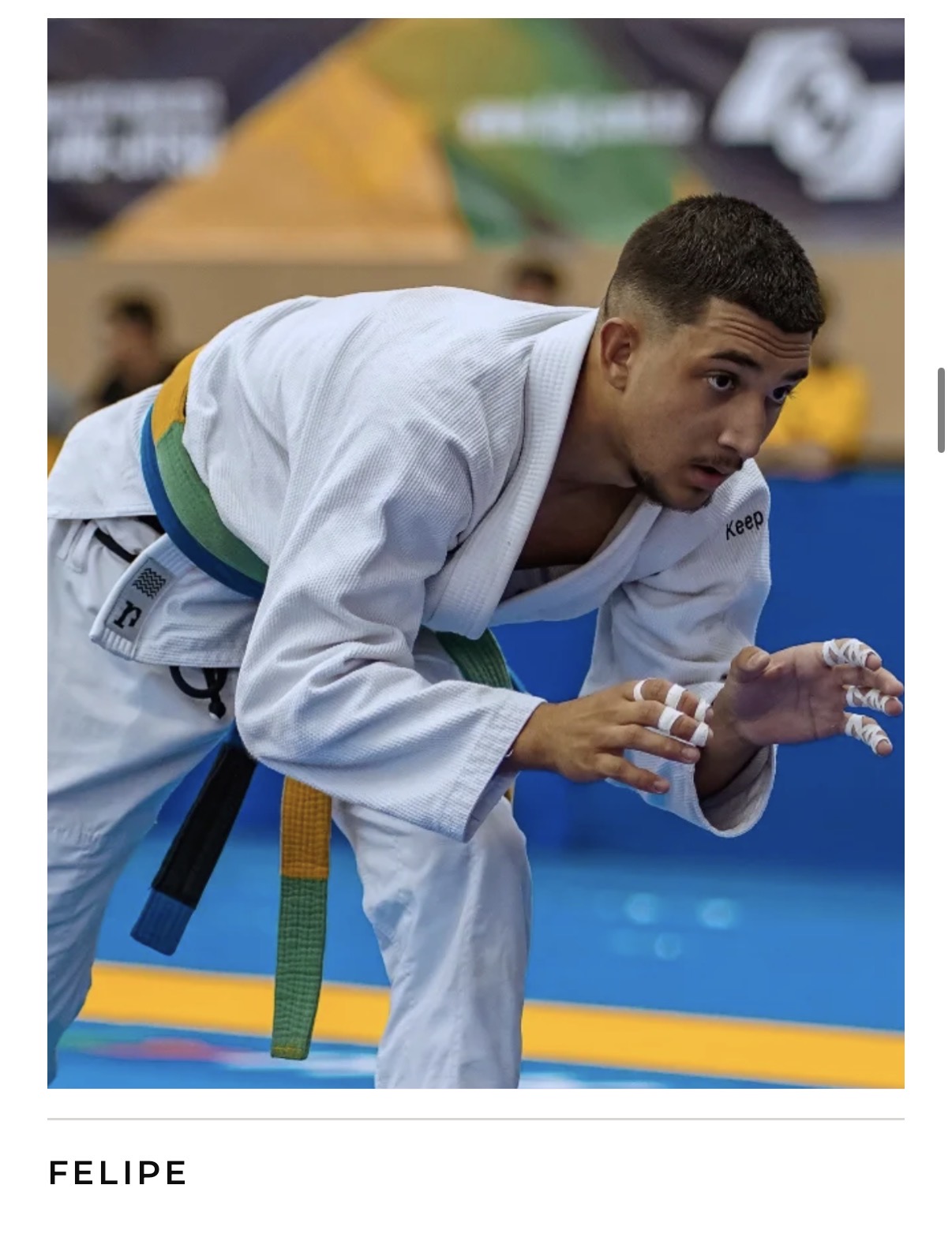 Felipe, instrutor assistente da Jiu Jitsu House